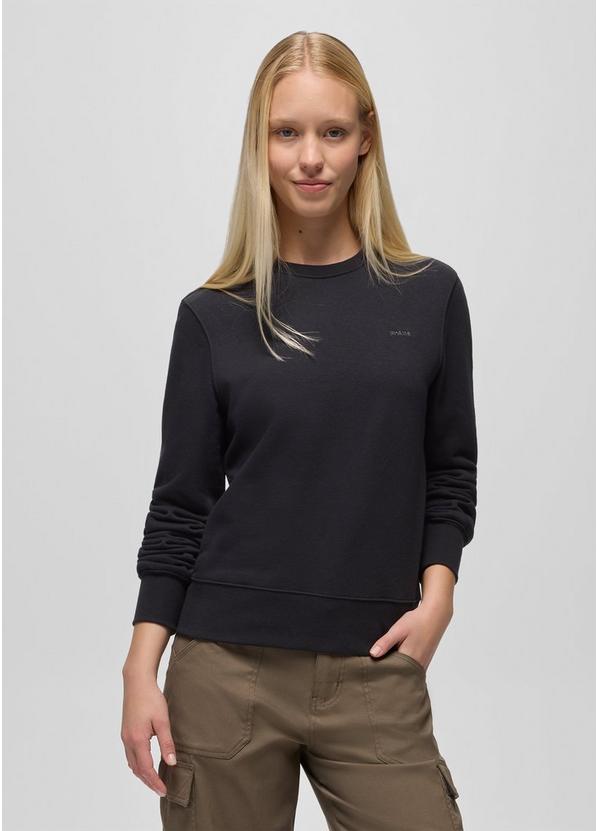 prAnaM Fleece Crew Sweatshirt Black