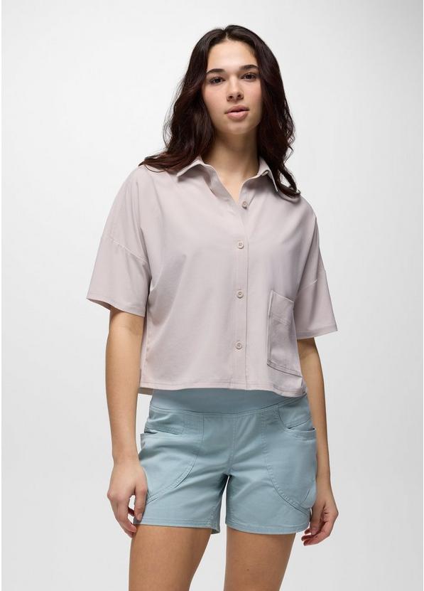 Railay Short Sleeve Button Down Almond