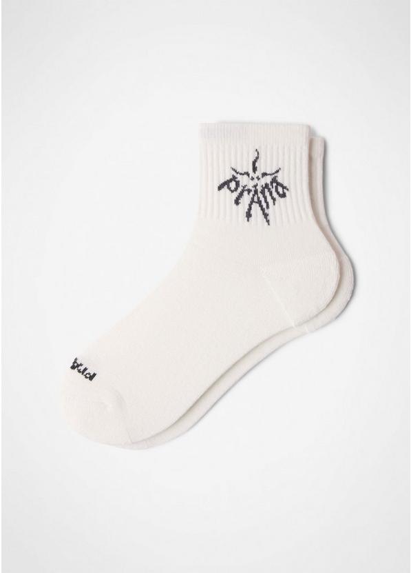 prAnaM Originals Half Crew Sock Soft White / Shadow