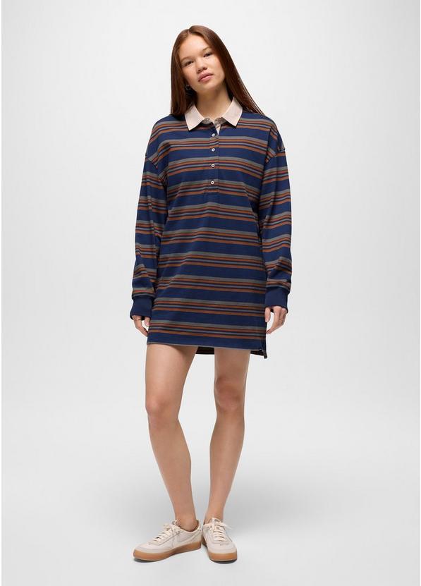prAnaM Rugby Dress Capulet Blue Stripe