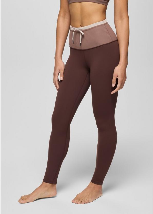 Luxara™ Salutations Legging Mocha Colorblock