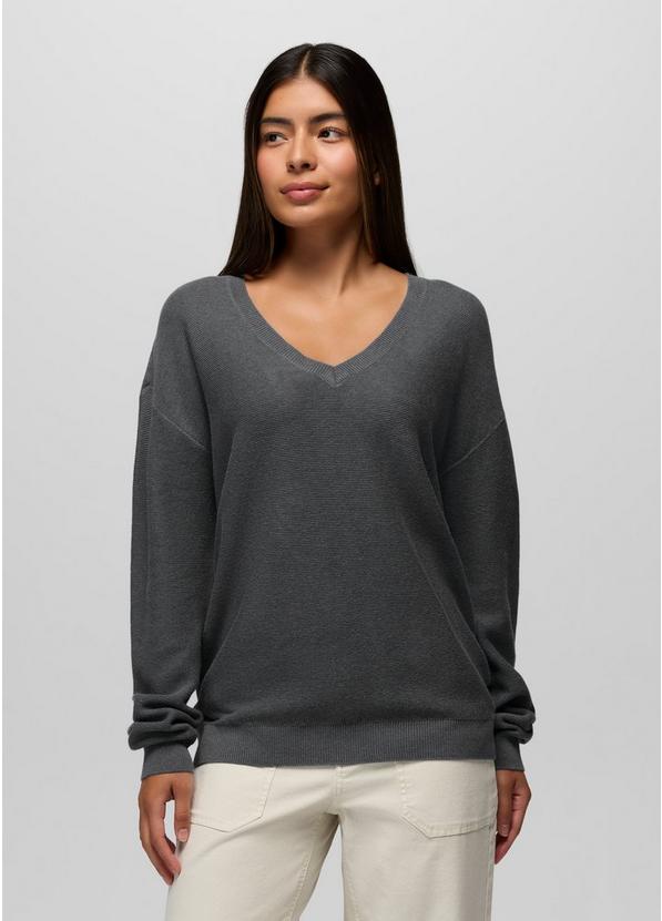 Milani Long Sleeve V-Neck Weathered Blue