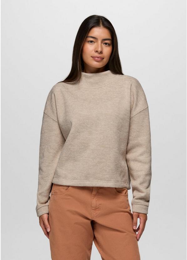 Two Harbors Mockneck Sweater Oatmeal Heather