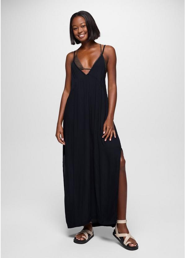 Fernie V-Neck Maxi Dress Black