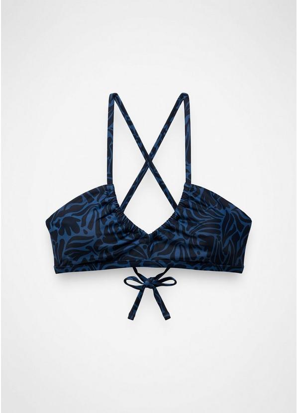 Reef Break Adjustable Swim Top Black Seaweed