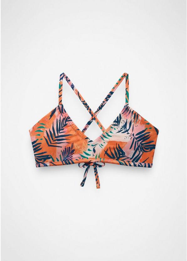 Reef Break Adjustable Swim Top Papaya Island Fever