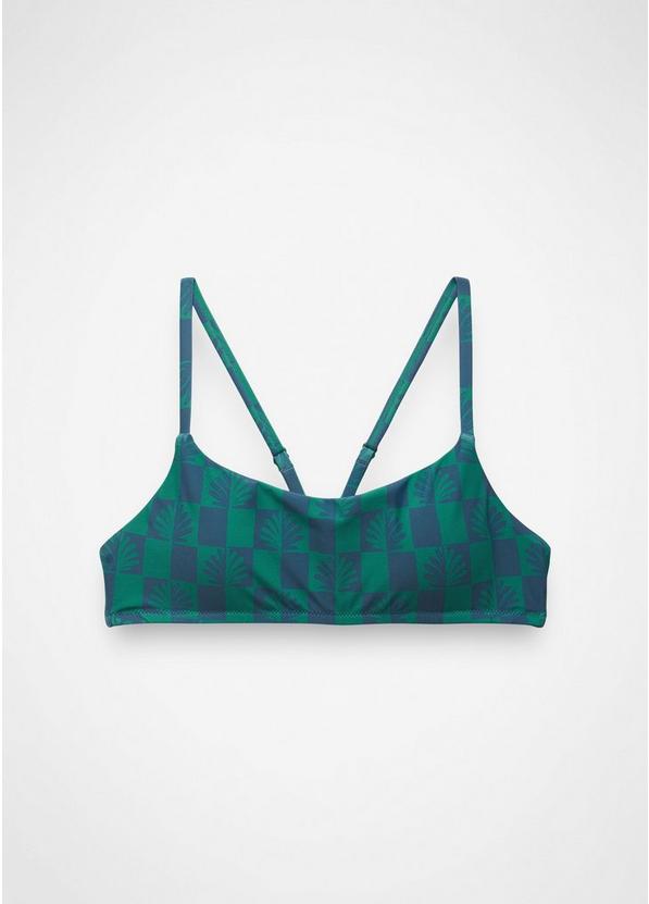 Lahari Swim Top Bluff Blue Checker