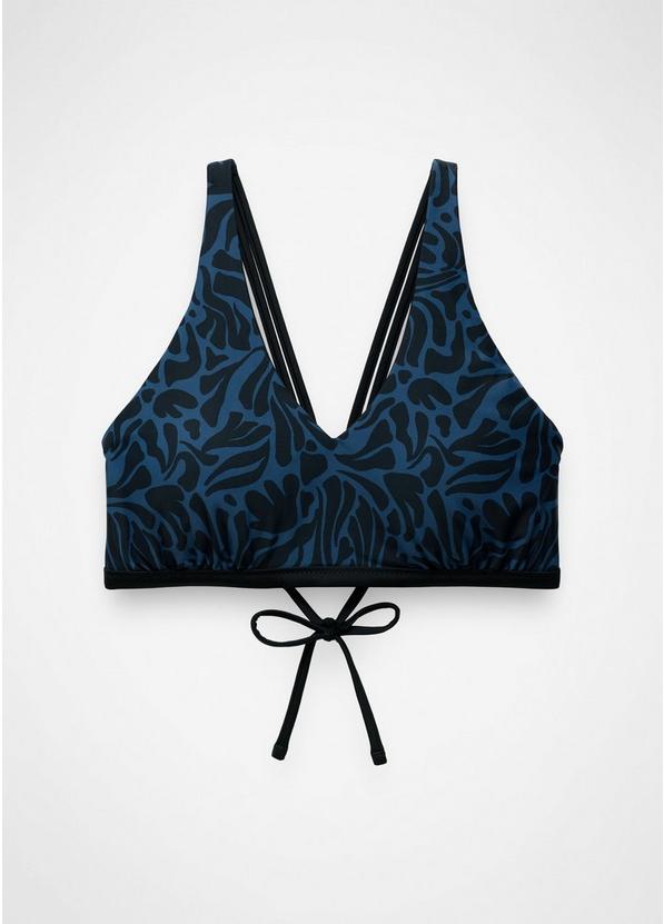 Mallorca Reversible Swim Top Black Seaweed