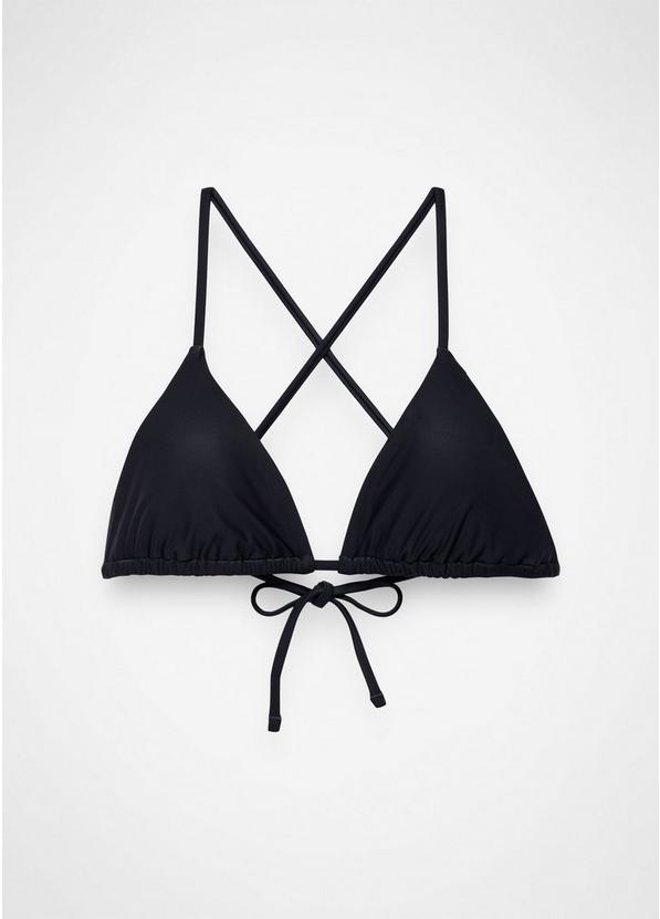 Hana Highway Triangle Swim Top Black