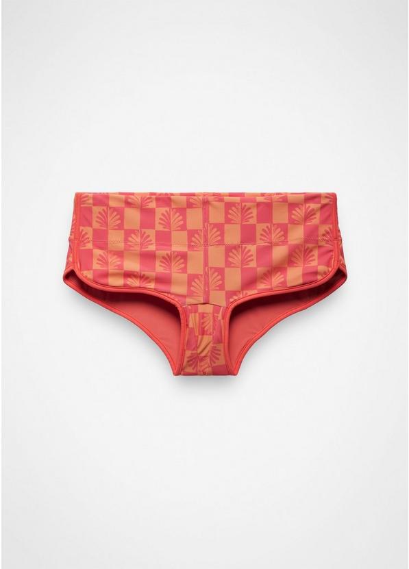 Tropic Kiss Hipster Swim Bottom Guava Pop Checker