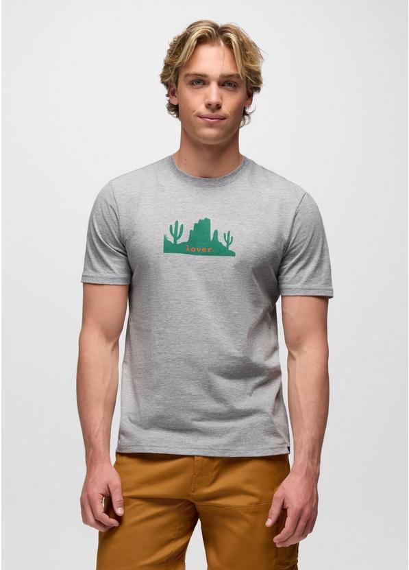 Desert Lover Journeyman Short Sleeve Graphic Tee Heather Grey