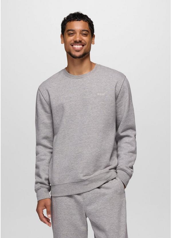 prAnaM Fleece Crew Sweatshirt Heather Grey