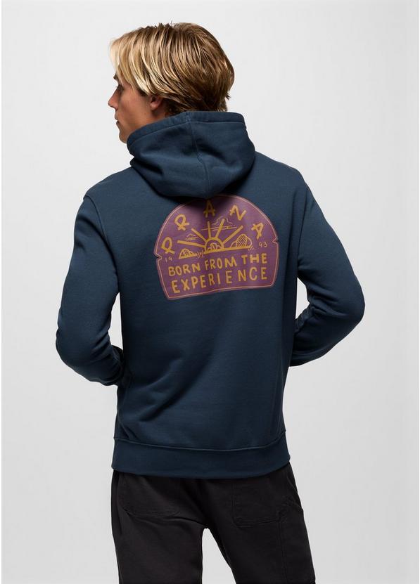 prAnaM Fleece Graphic Hoodie Stormy Night Solar Arch
