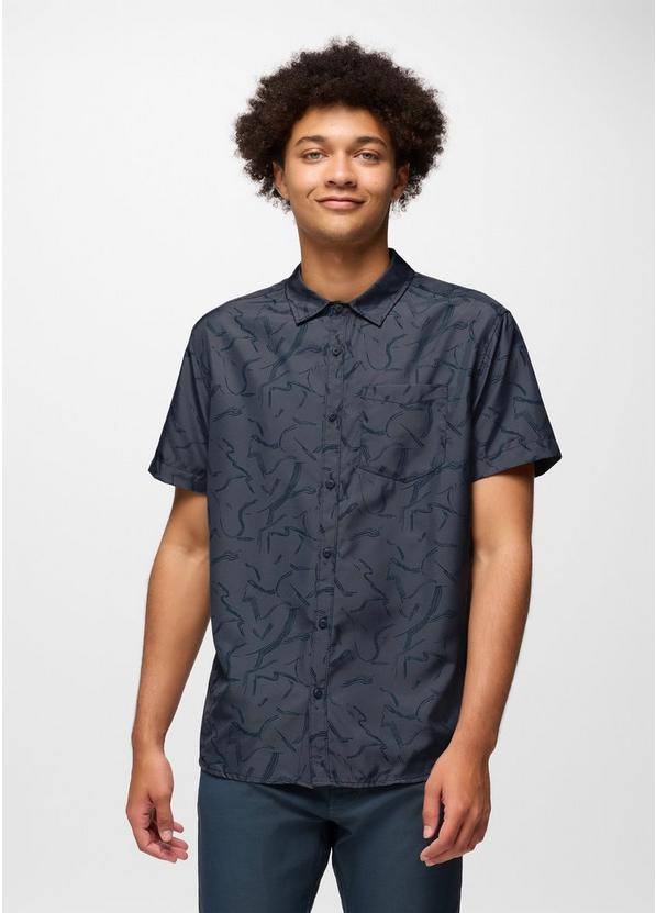 Lost Sol Printed Short Sleeve Shirt Thundercloud Seedling