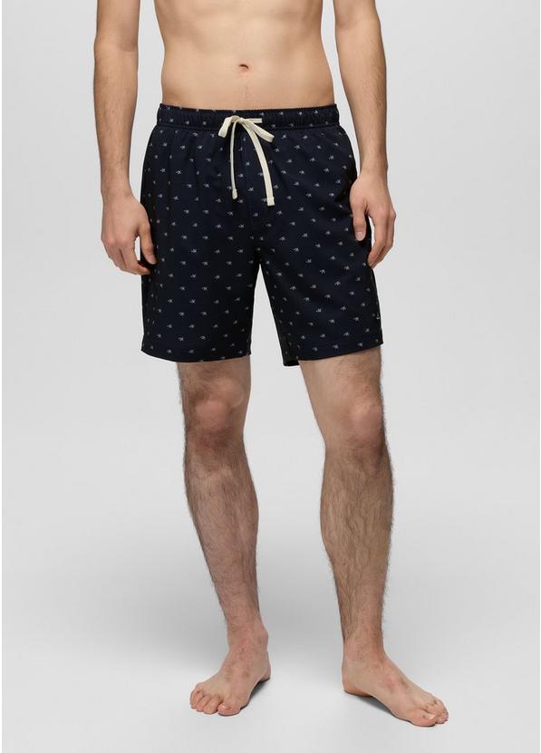 La Jolla Lined Swim Short Nautical Palms