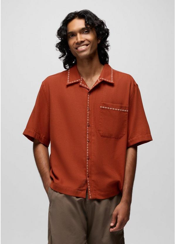 Del Norte Short Sleeve Shirt Red Ochre