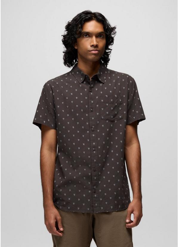Metador Short Sleeve Shirt Basalt Palm Trees