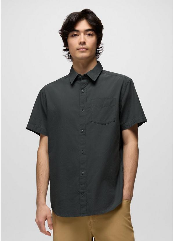 Metador Solid Short Sleeve Shirt Grey Blue