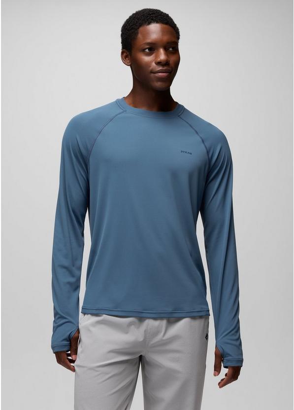 Sol Shade Long Sleeve Crew Bluff Blue