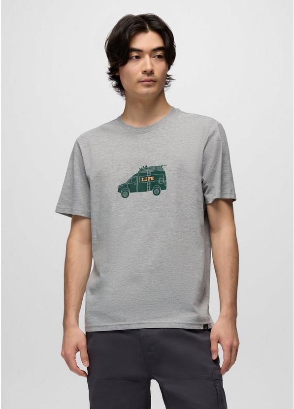 Van Life Journeyman Short Sleeve Graphic Tee Heather Grey