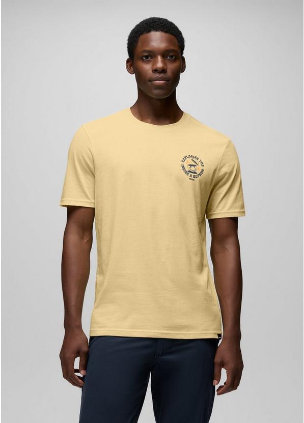 prAnaM Inward Journey Short Sleeve Graphic Tee Vanilla Bean