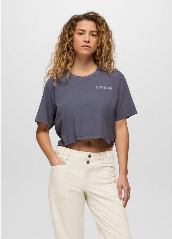 Everyday Good Vibes Crop Graphic Tee Taro