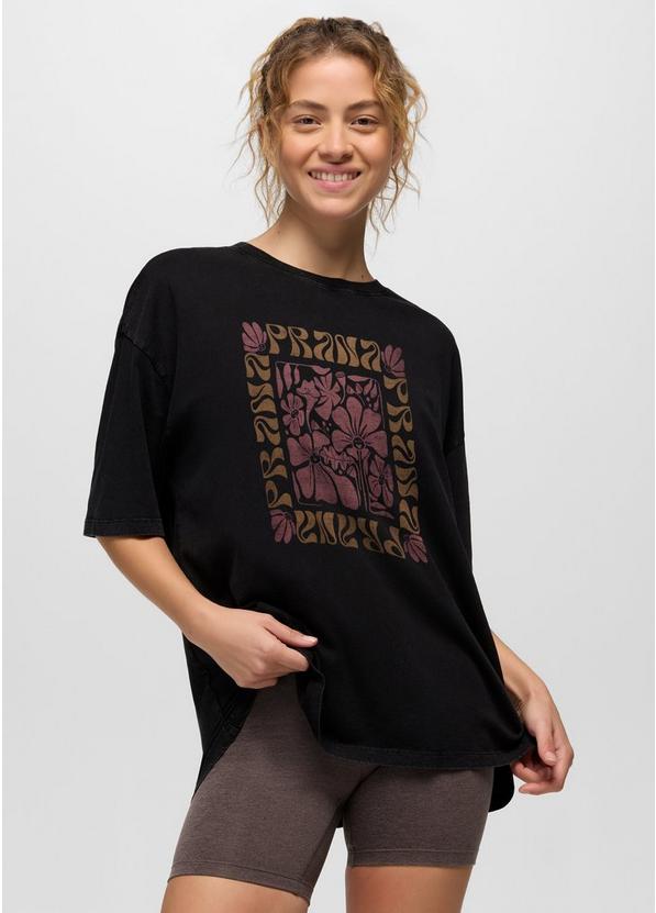 Everyday Good Vibes Oversize Graphic Tee Black