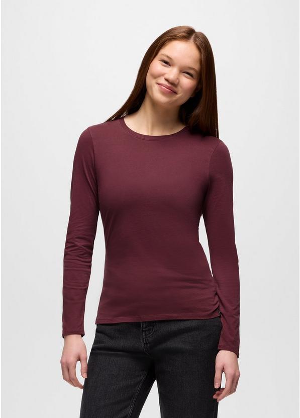Everyday Long Sleeve Tee Deep Vino