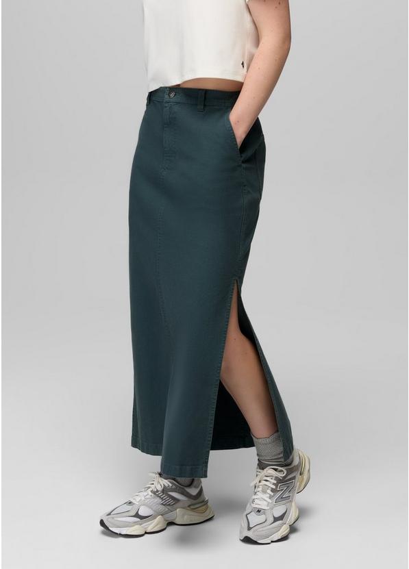 Rock Ridge Maxi Skirt Grey Blue